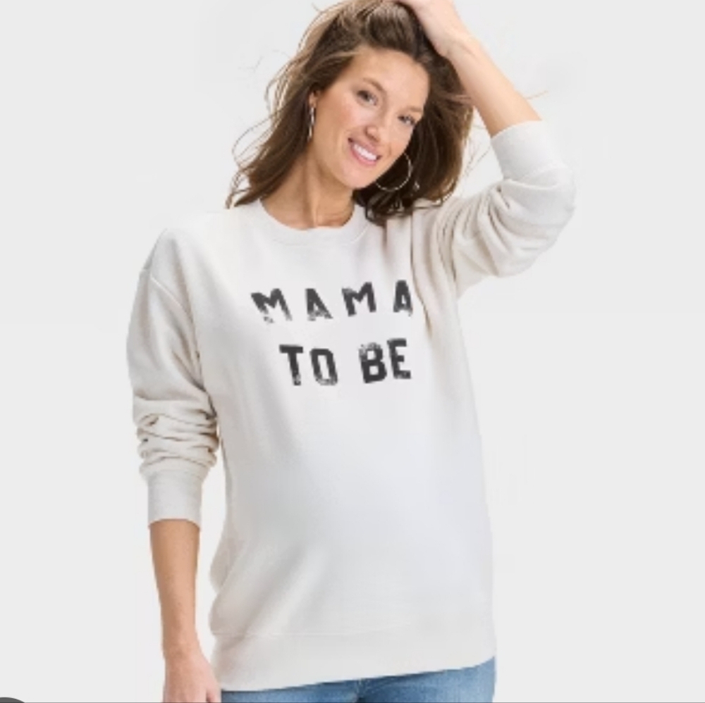 HOST PICK Isabel Cream 'Mama To Be' Sweatshirt Size Large